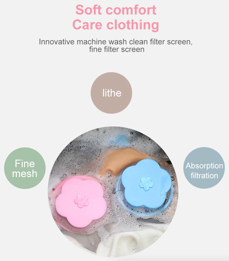 2 Pcs Floating Animal Fur Catcher Laundry Lint Animal Hair Remover For