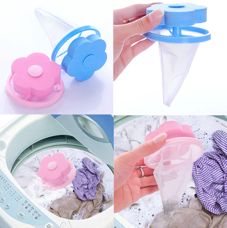 2 Pcs Floating Animal Fur Catcher Laundry Lint Animal Hair Remover For