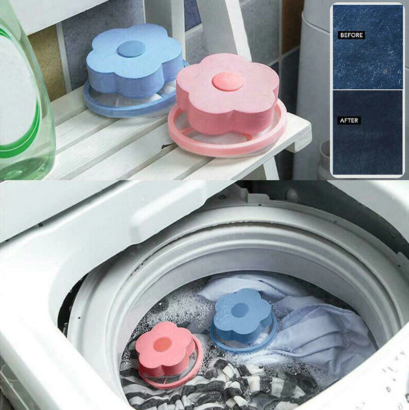 2 Pcs Floating Animal Fur Catcher Laundry Lint Animal Hair Remover For