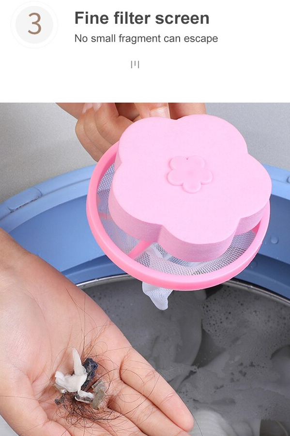 2 Pcs Floating Animal Fur Catcher Laundry Lint Animal Hair Remover For