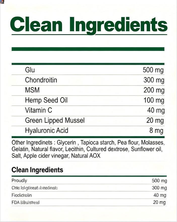 Complément de Santé des Hanches et Articulations pour Chiens - 120 Croquettes