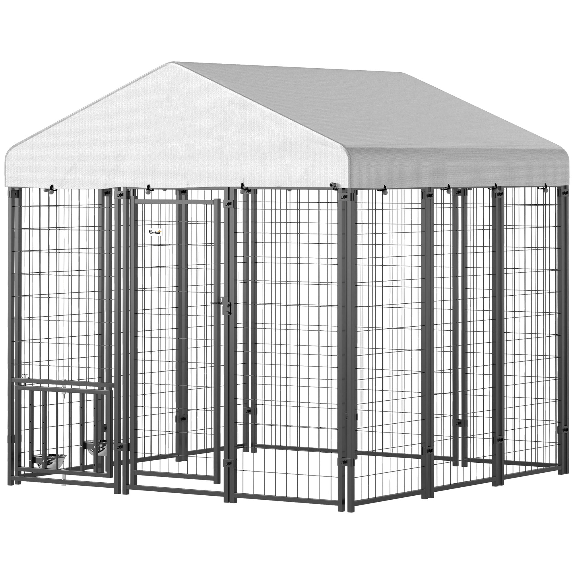 Niche pour chien extérieure 5.9 X 5.9 X 6 avec toit, rotative et 4 niveaux