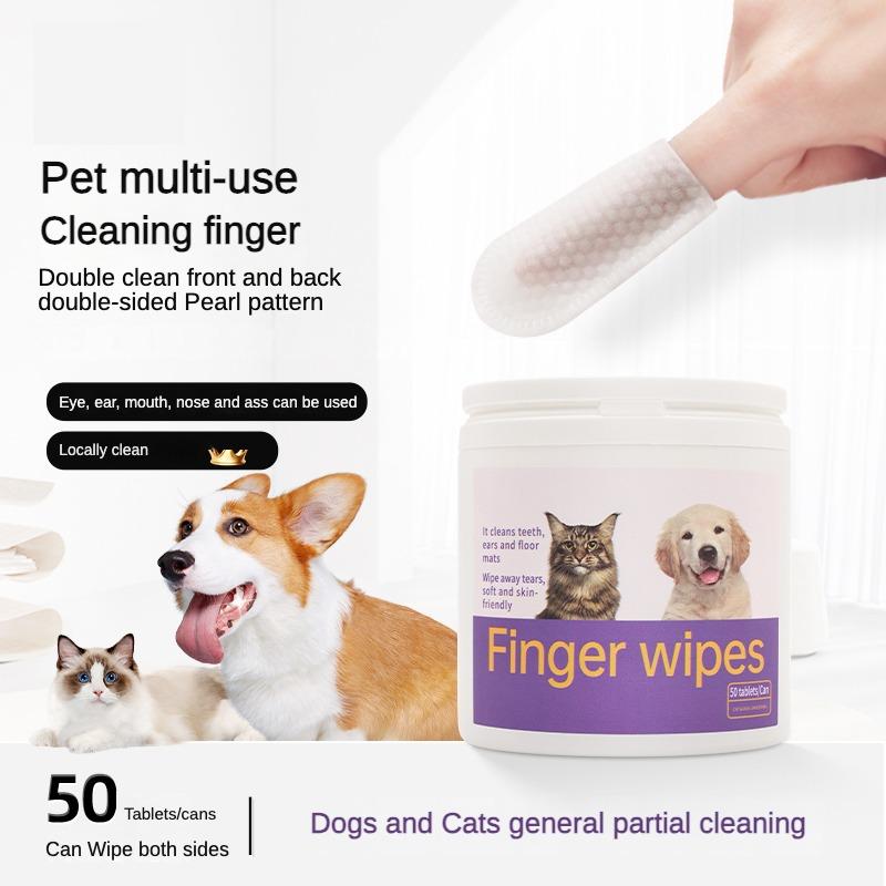 Lingettes humides 3-en-1 pour animaux de compagnie pour chiens et chats