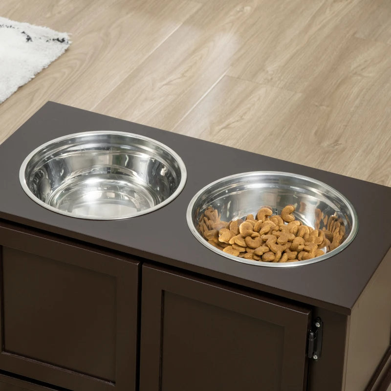 Gamelles surélevées pour chien : confort et rangement intégrés