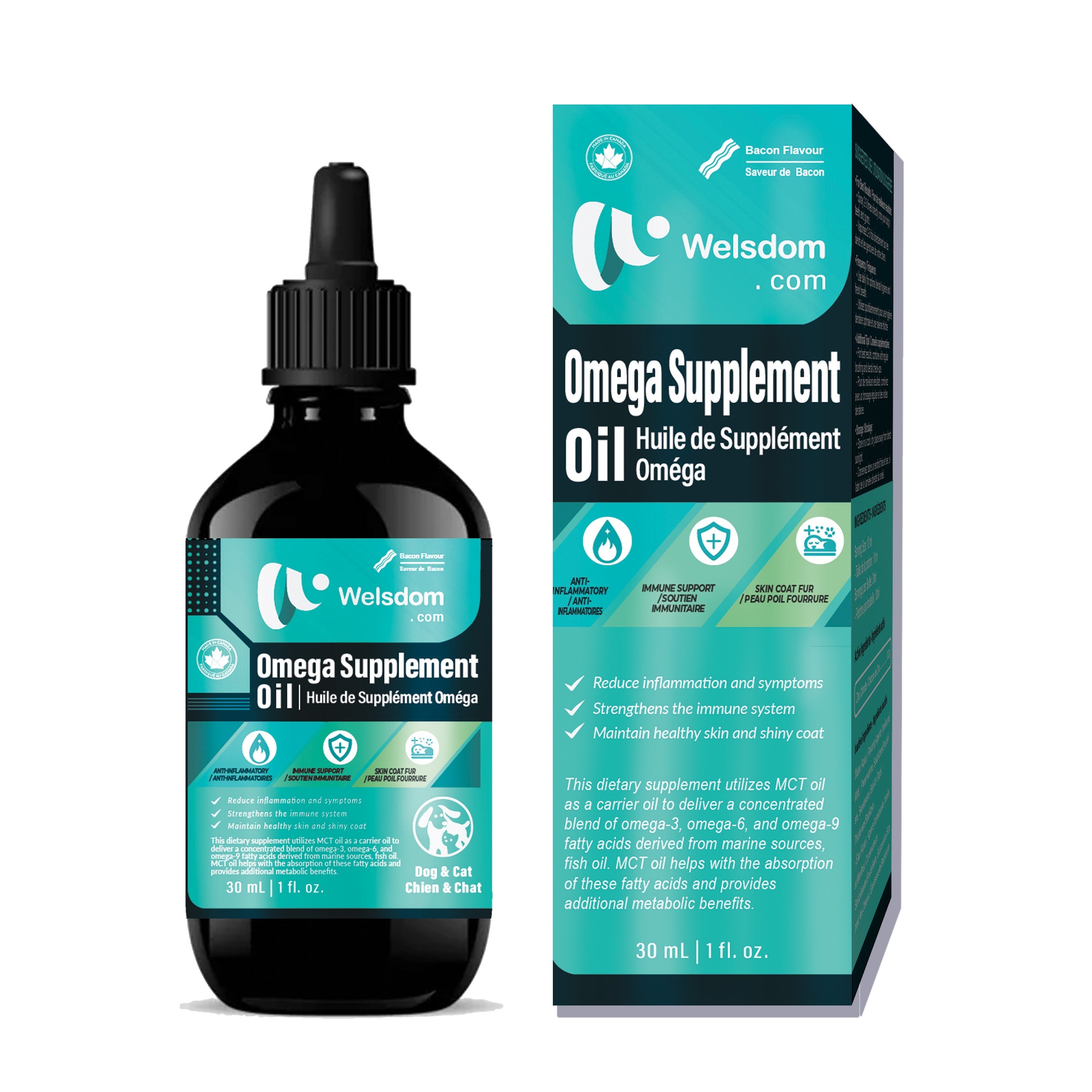 Huile de supplément Omega - 30mL