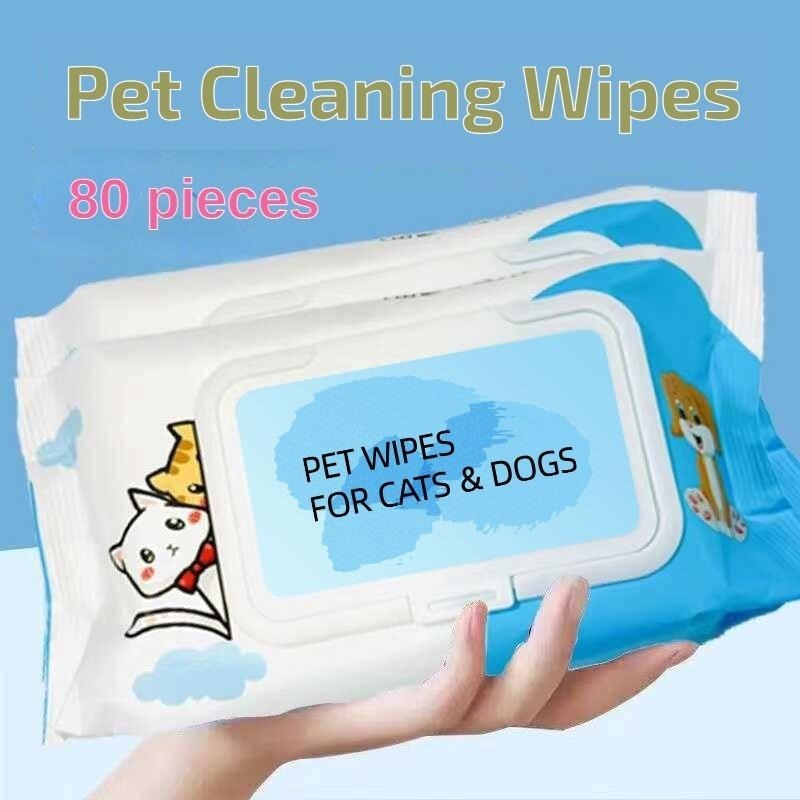 Lingettes Humides pour Pattes, Oreilles et Yeux, à Base de Plantes