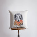 Coussin Chien Dessin au Crayon