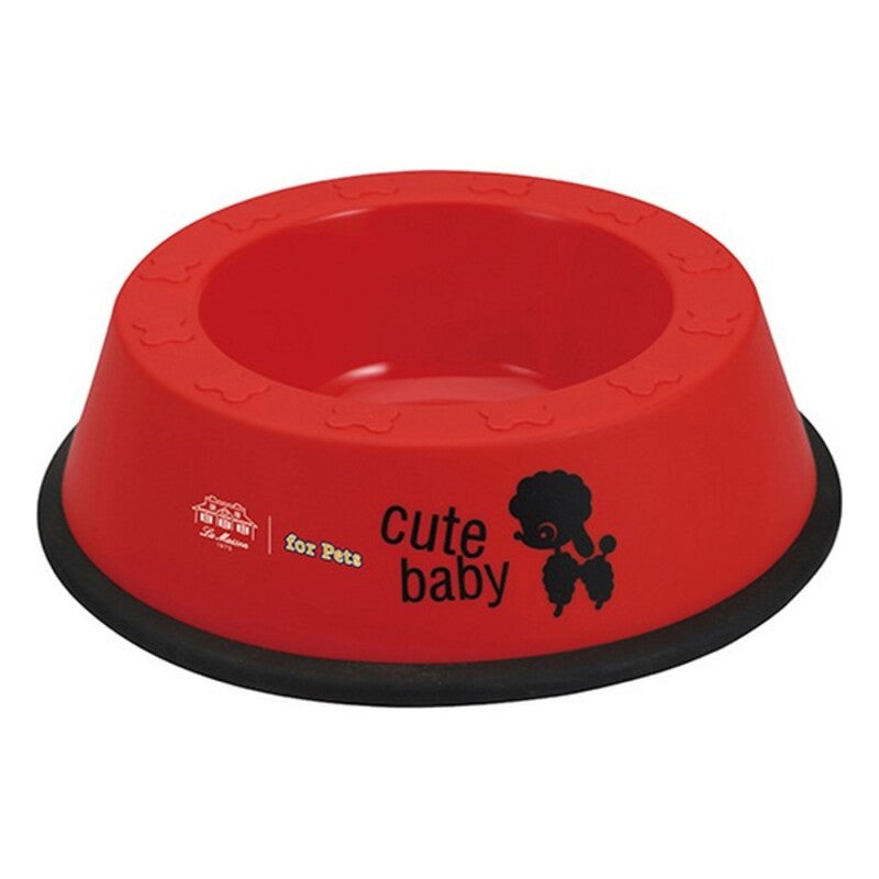 Gamelle pour animaux Cœurs & Amis S Rouge Plastique