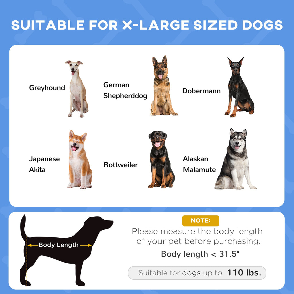 Lit surélevé portable pour chien avec protection UV et refroidissement