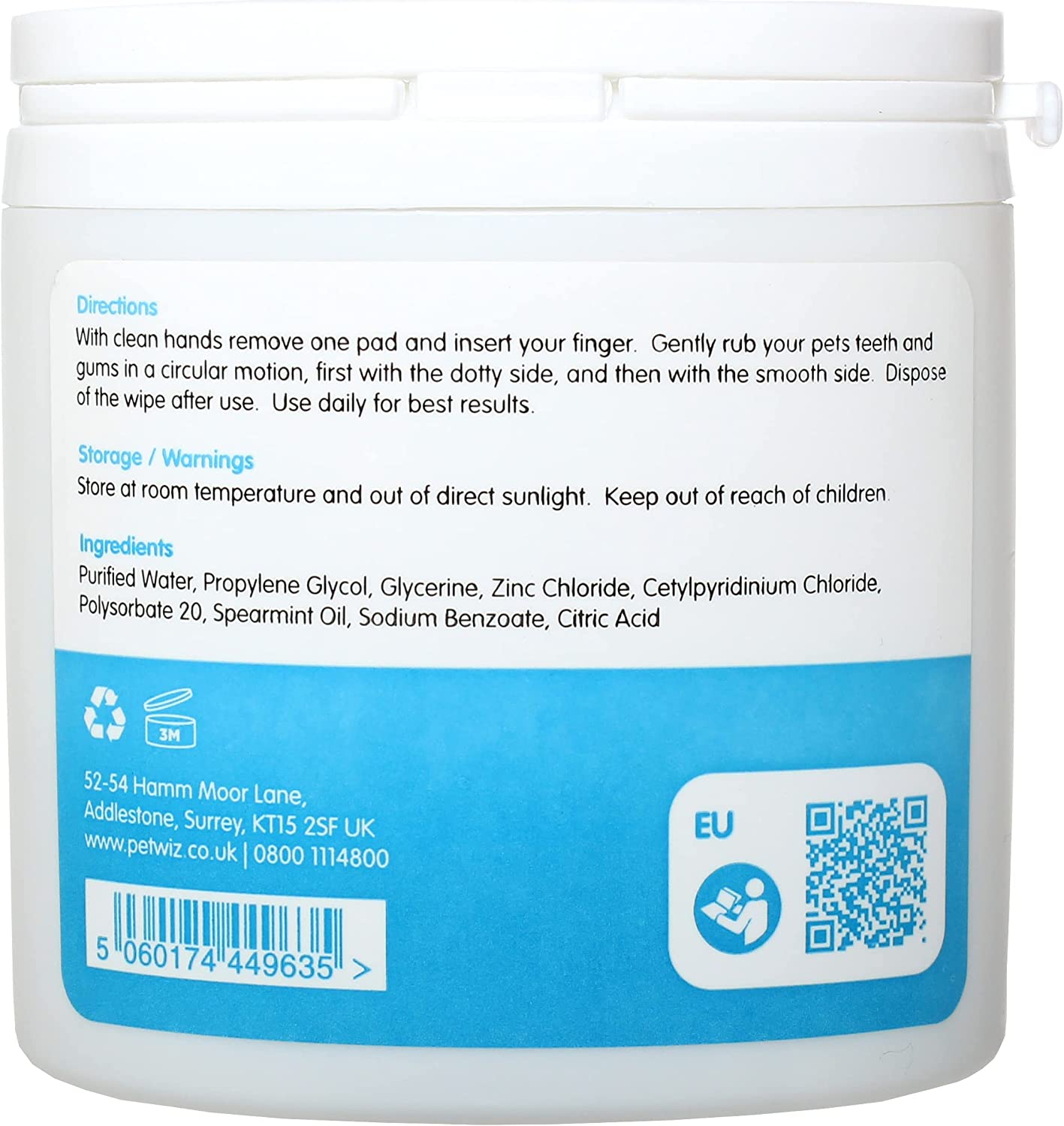 Lingettes Dentaires pour Chiens & Chats