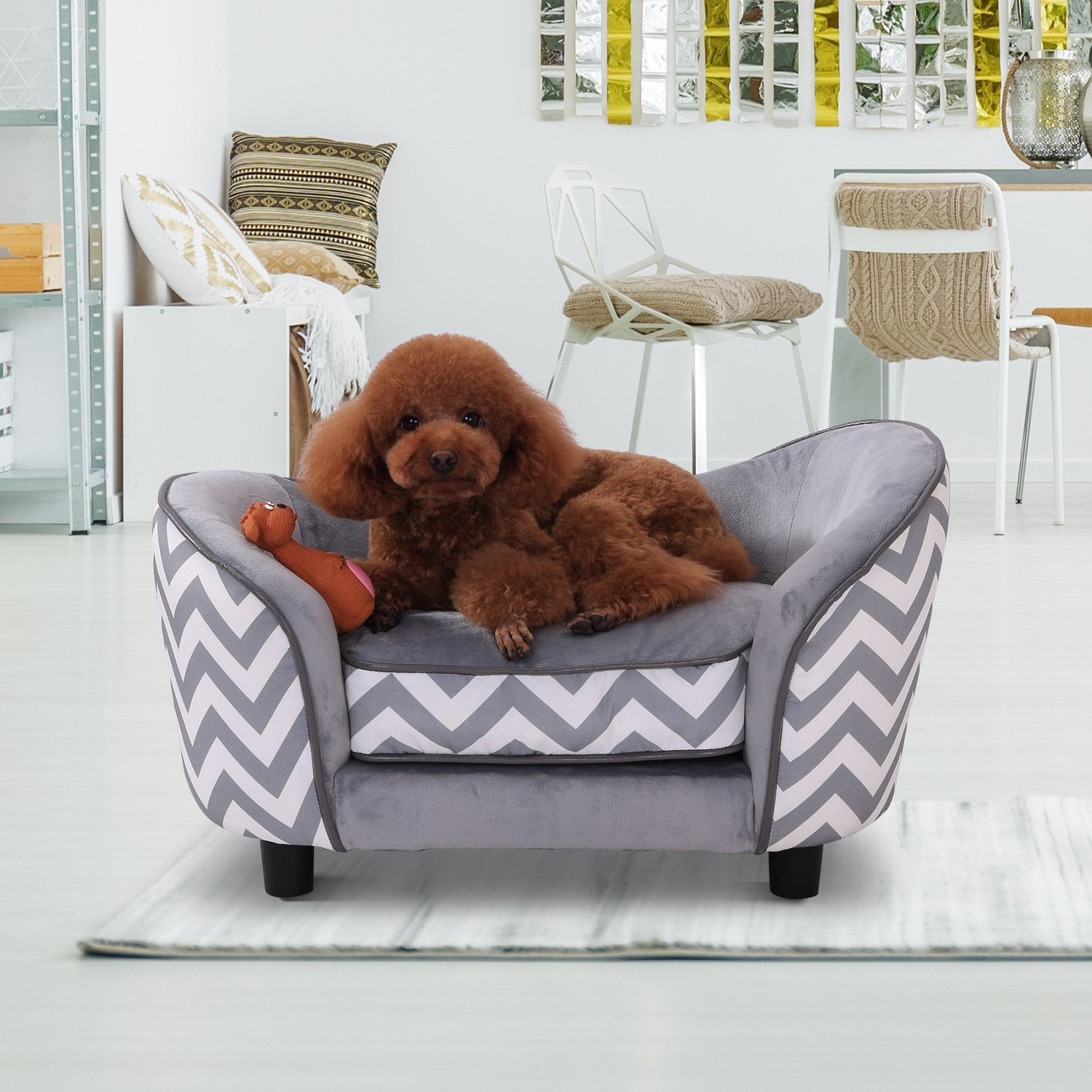 Sofa Douillet Élevé : Confort Luxueux pour Votre Chien