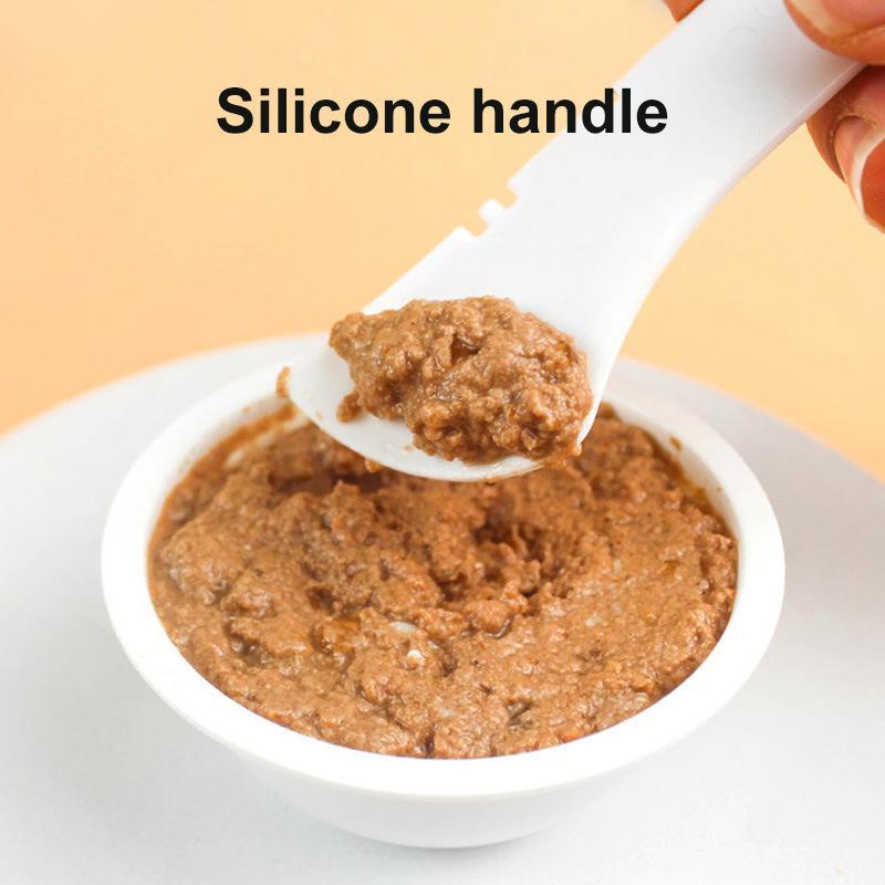 Ouvre-boîte à cuillère pour animaux de compagnie - Mélange humide et sec pour chiots et chats