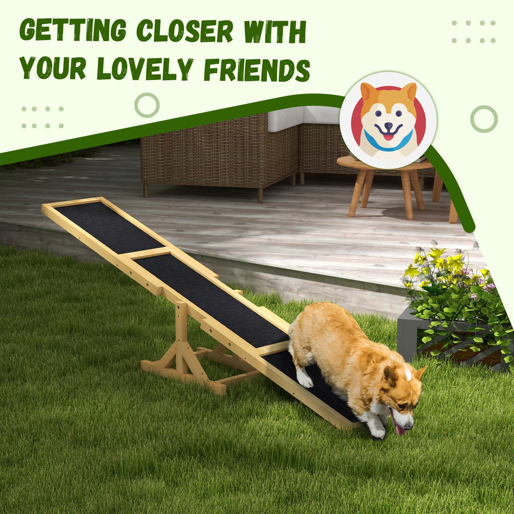 Bascule en bois pour agility canine - Renforcez la confiance de votre chien