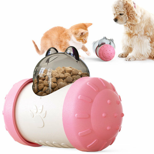 Balle interactive pour chiens et chats avec distributeur de nourriture