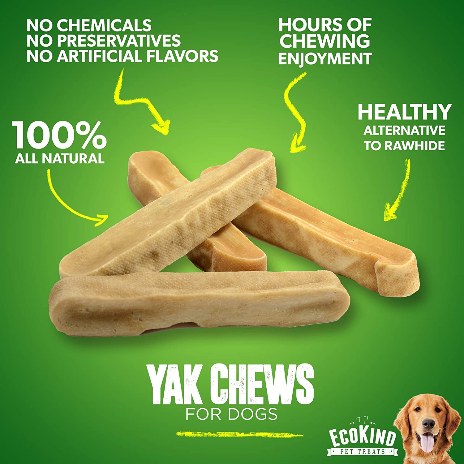 Gold Yak Chews pour Petits Chiens