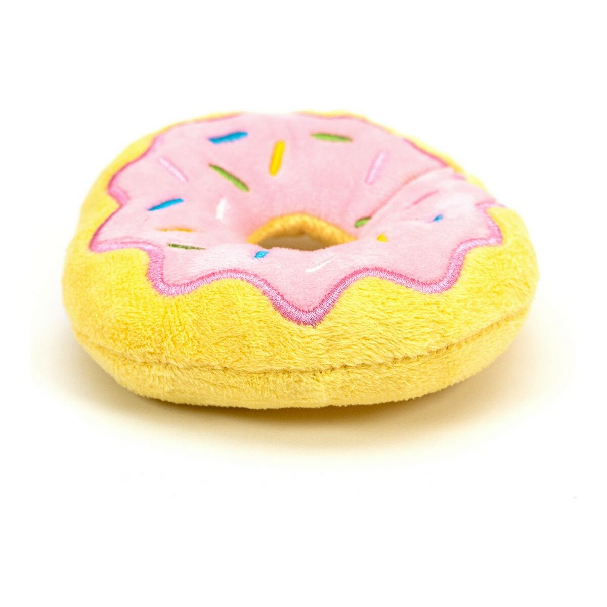 Jouet en peluche pour chiens Gloria Donut Givré Rose