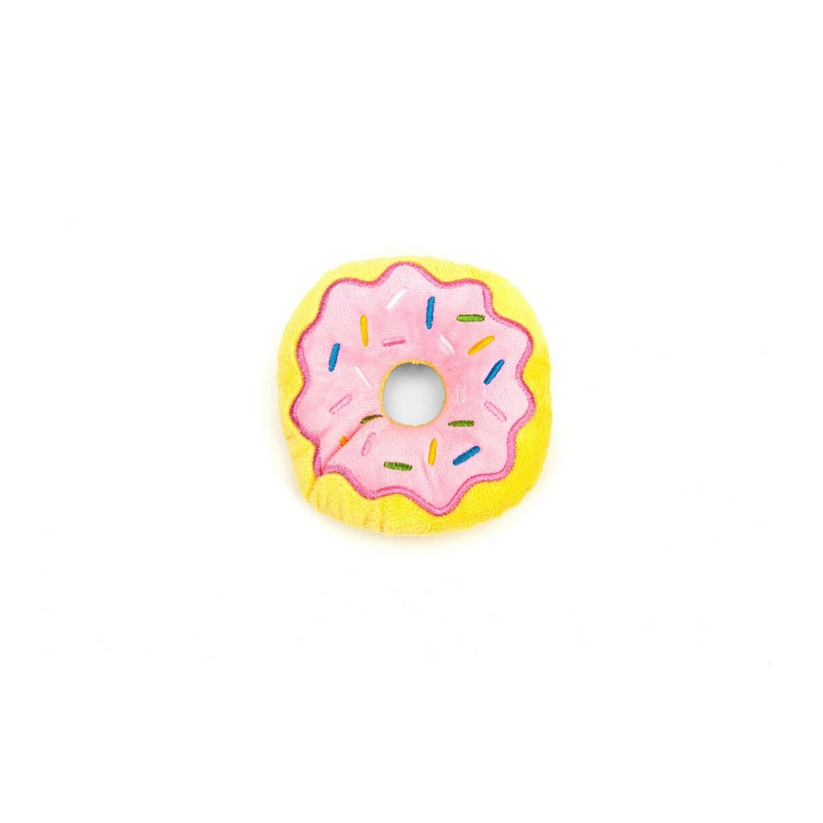 Jouet en peluche pour chiens Gloria Donut Givré Rose