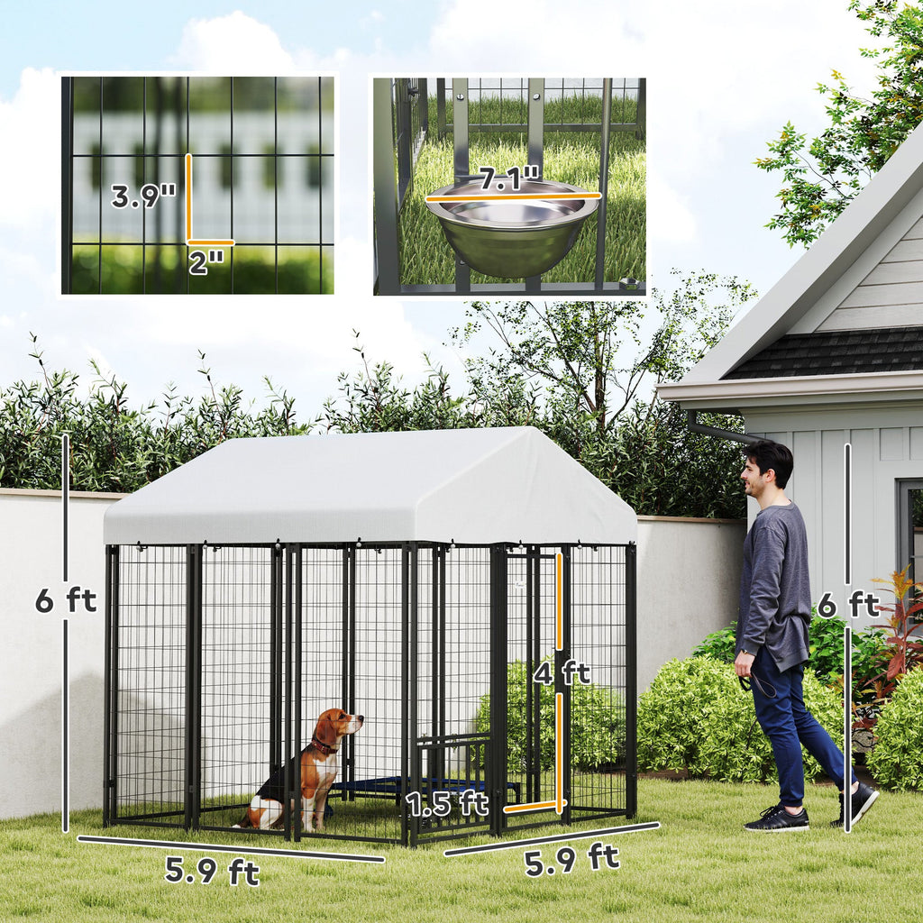 Niche extérieure pour chien avec toit rotatif - Confort optimal