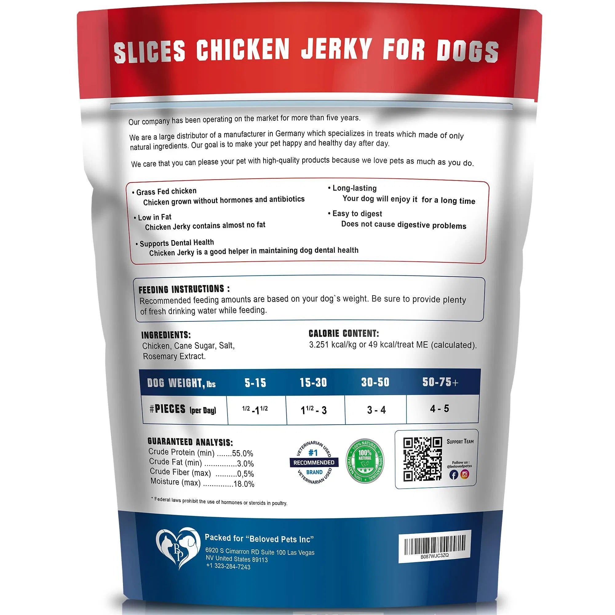 Friandises de Poulet pour Chien 680 g