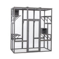 Cage Spacieuse pour Chats - Sécurisée et Élégante