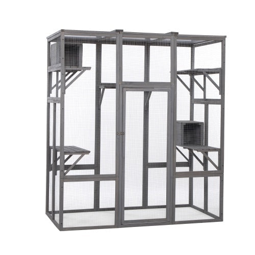 Cage Spacieuse pour Chats - Sécurisée et Élégante