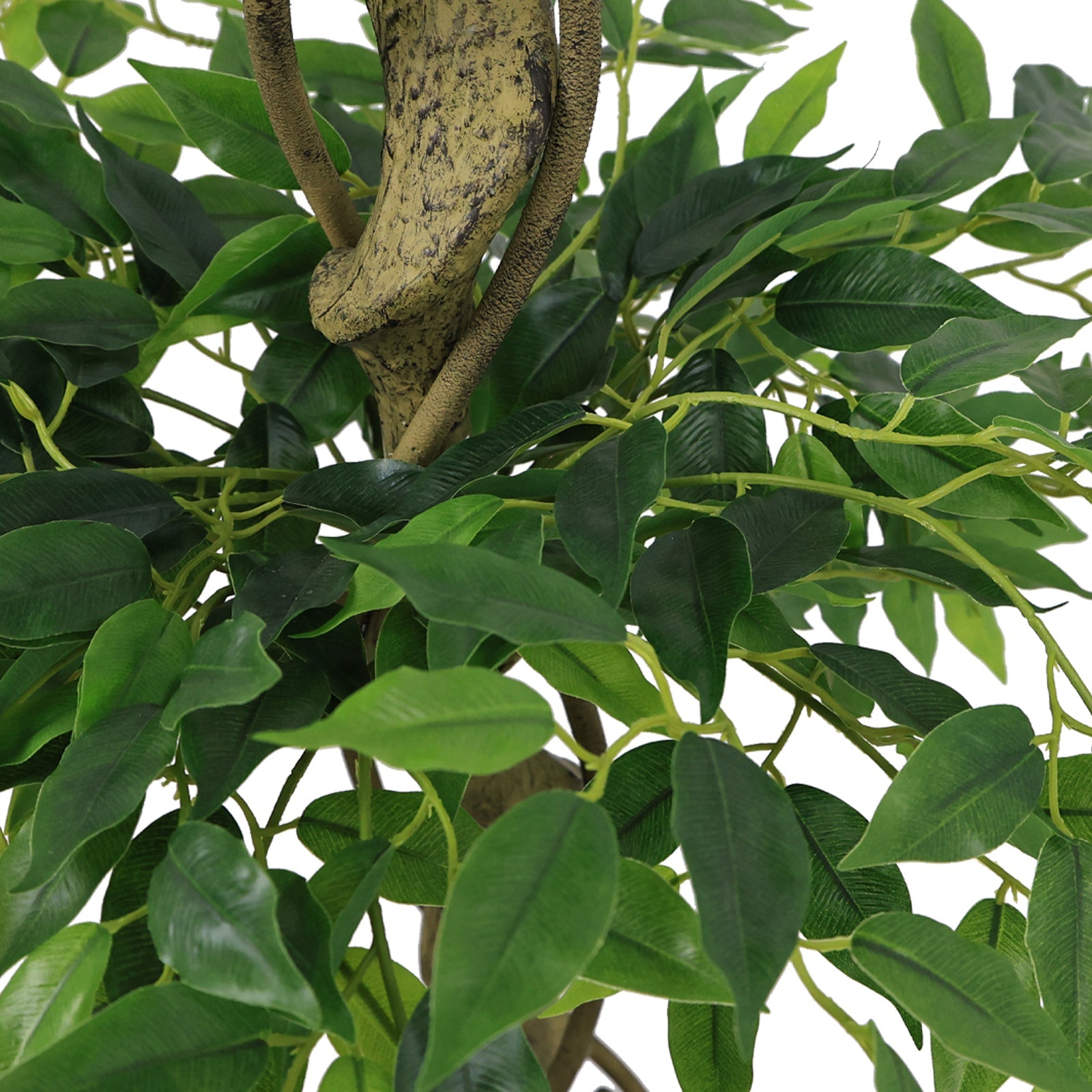 5.2FT Artificial Ficus Arbre, Lifelike Faux Banyan Arbre avec Pot pour