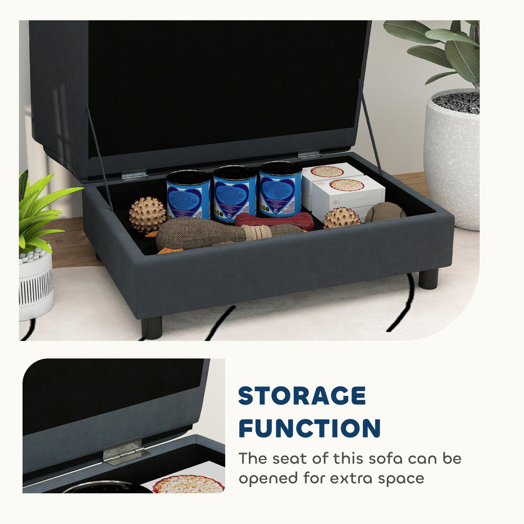 Canapé confort avec rangement pour chats et petits chiens