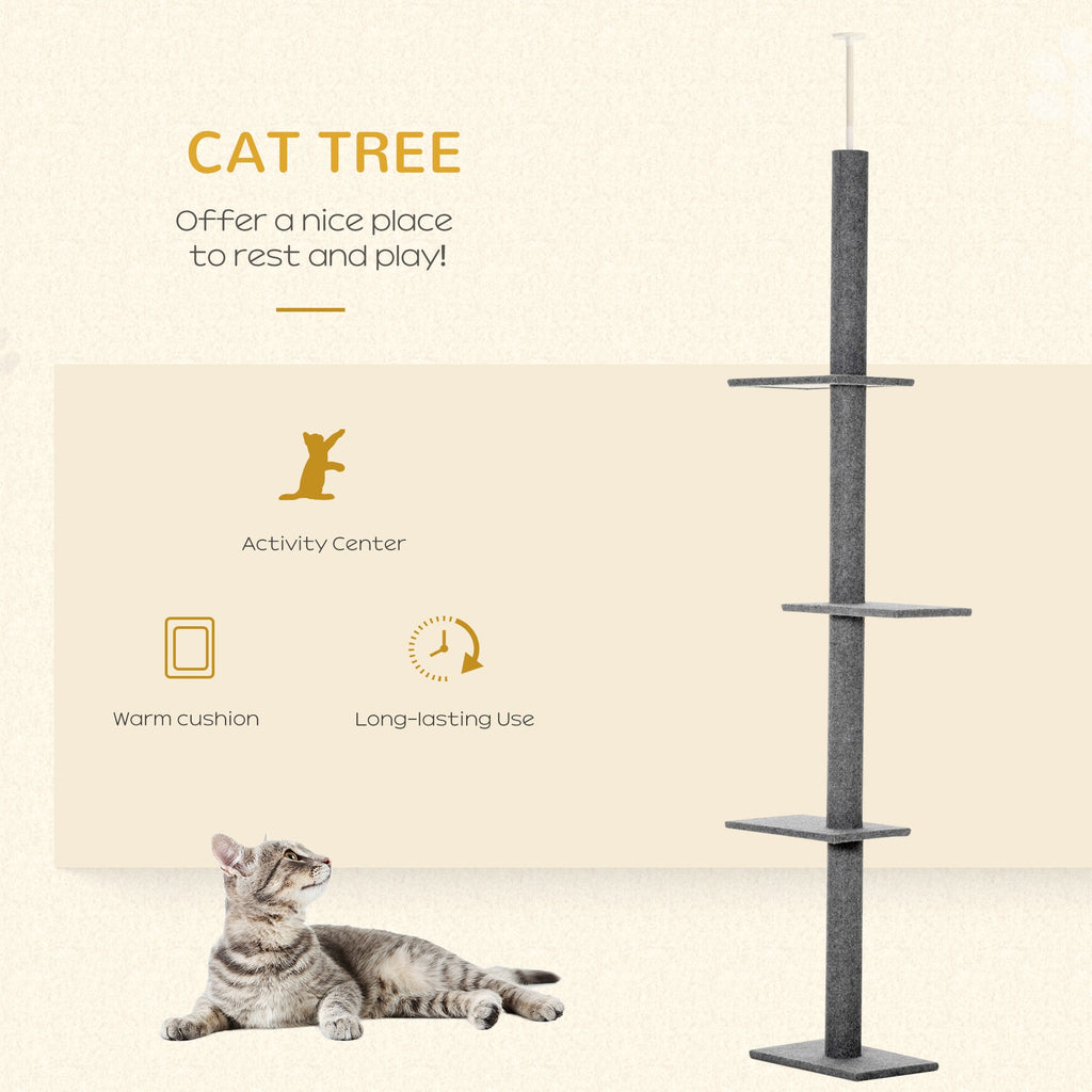 Arbre à Chat Haut en Sisal - Sécurisez le Grattage de Votre Félin
