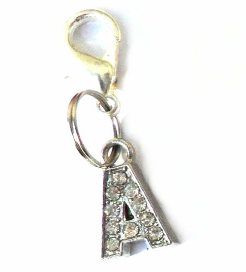 A-Z Crystal Letter Animal Charms