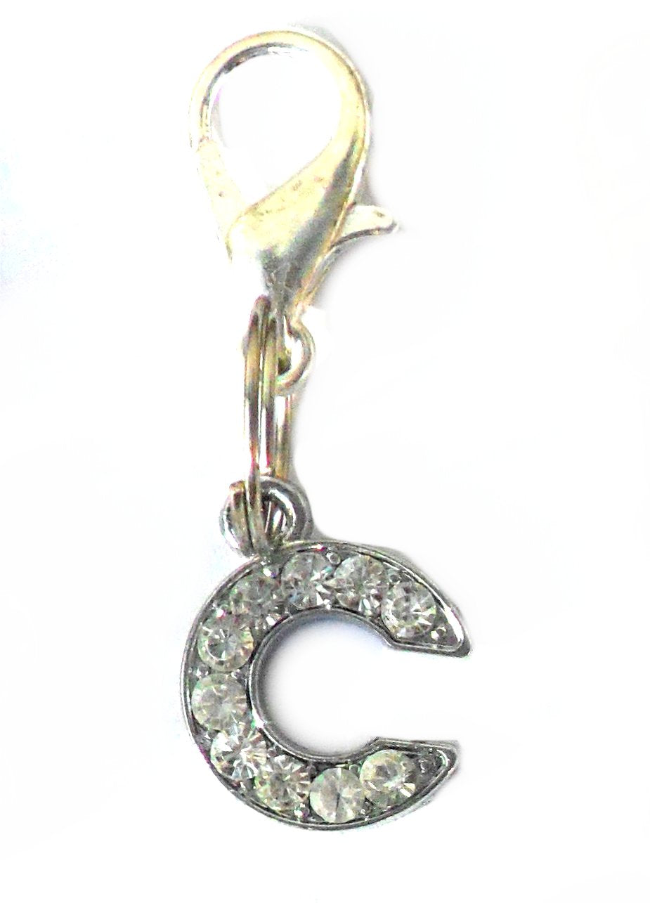 A-Z Crystal Letter Animal Charms