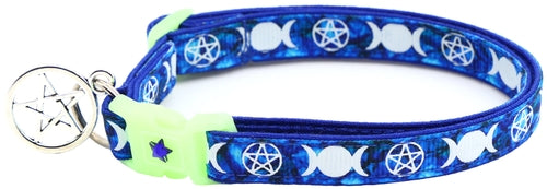 Familiar de Sorcière sur Collier de Chat Saphir