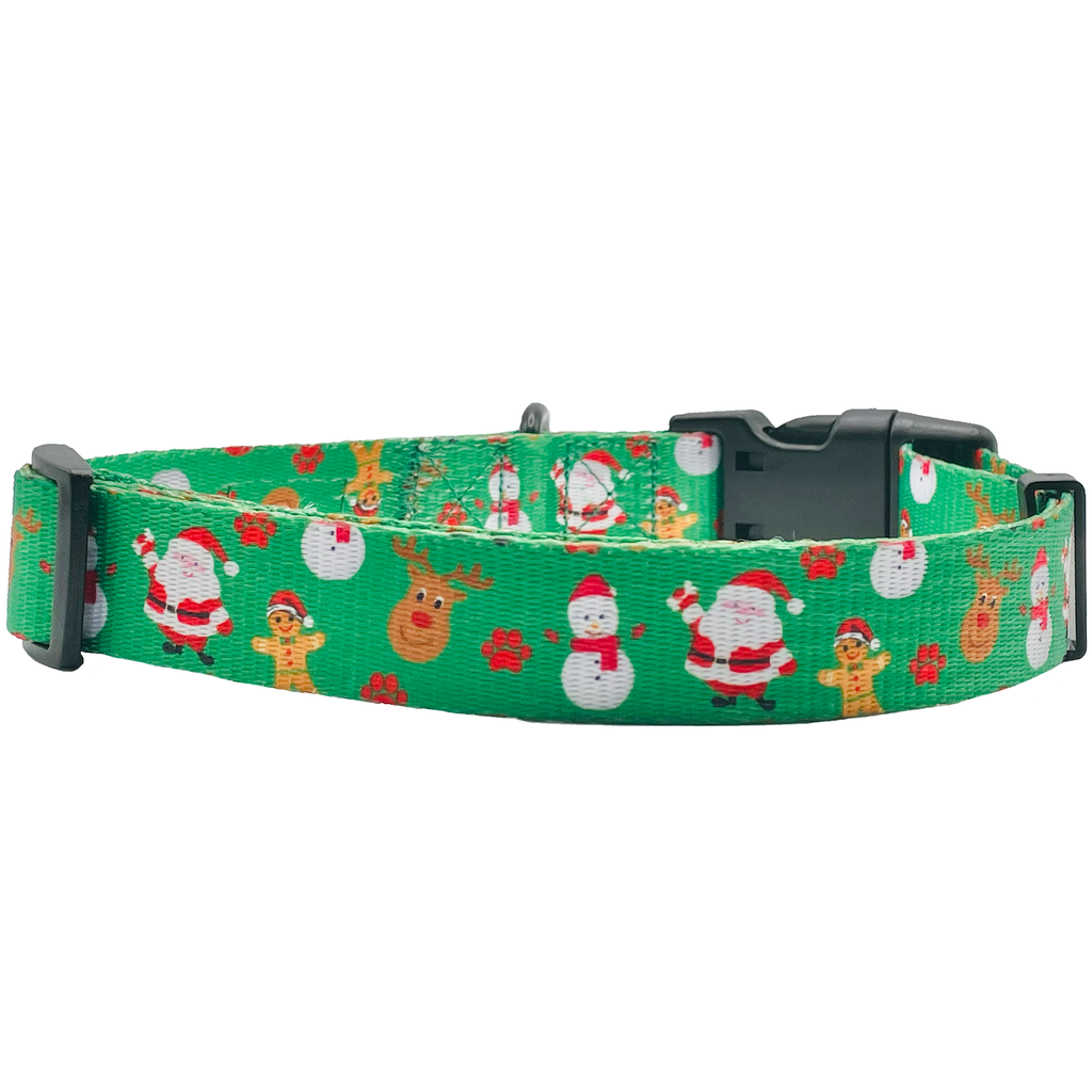 Collier de Noël Festif Vert pour Chien