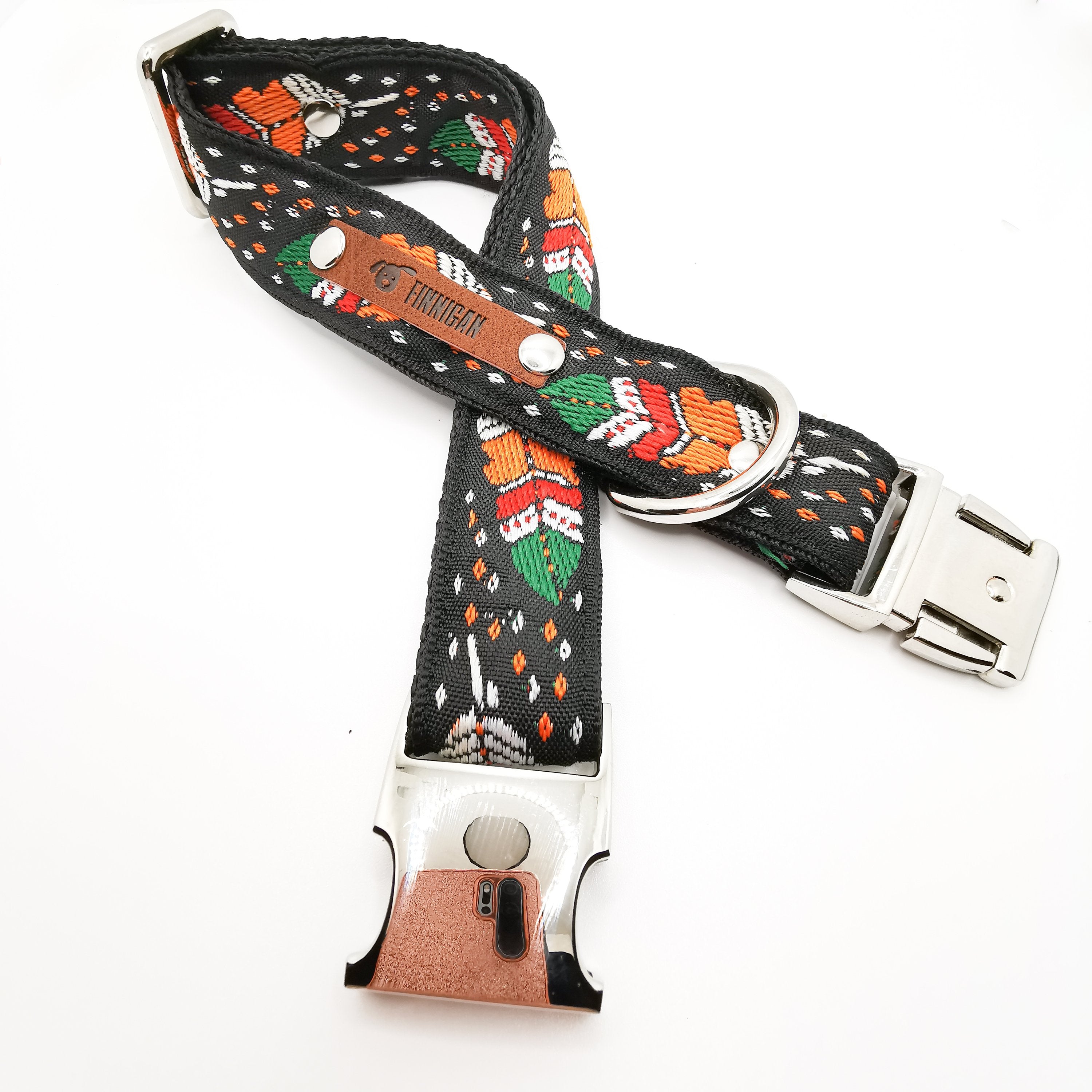Collier en coton personnalisé pour chiens majestueux