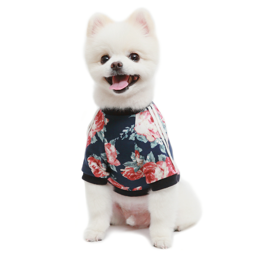 T-shirt en jersey à fleurs
