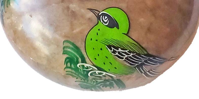 Pot en pierre à savon pour oiseaux