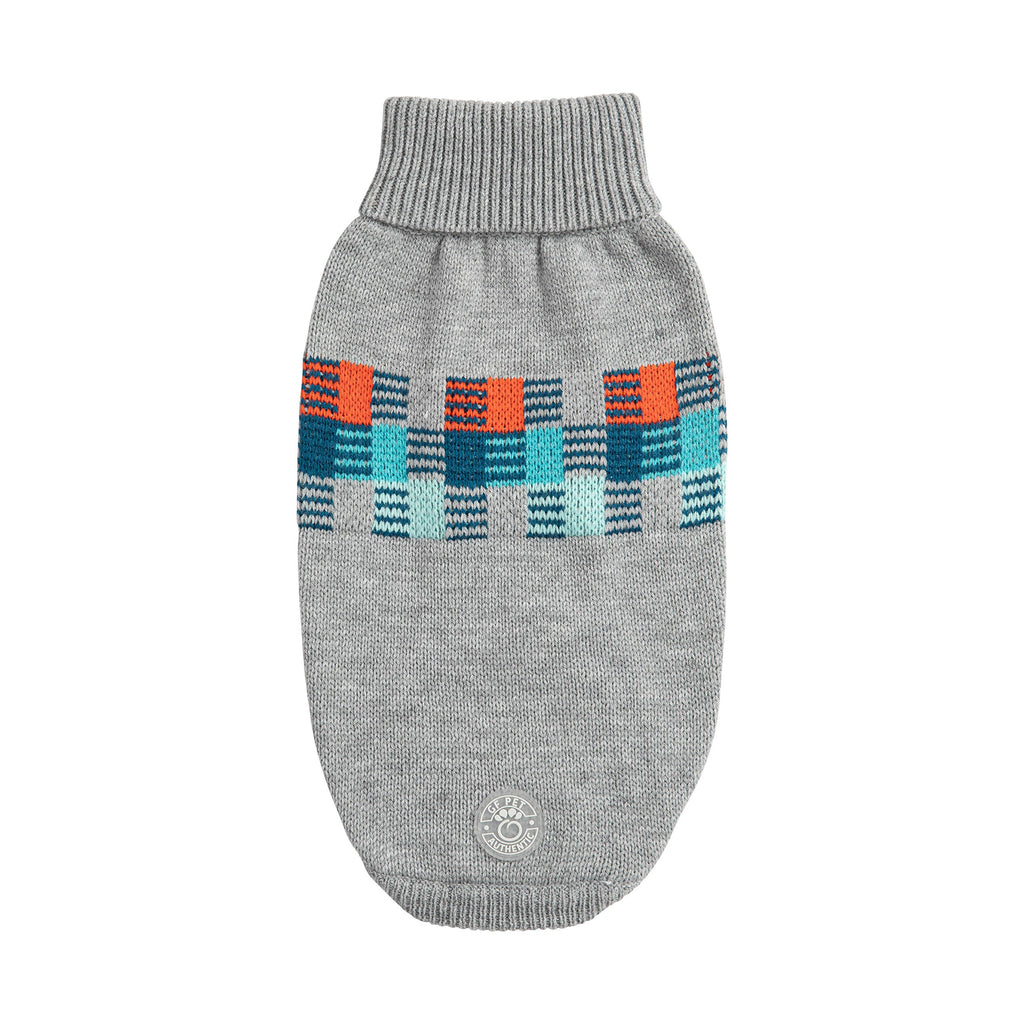 Pull d'hiver marin - Mélange gris