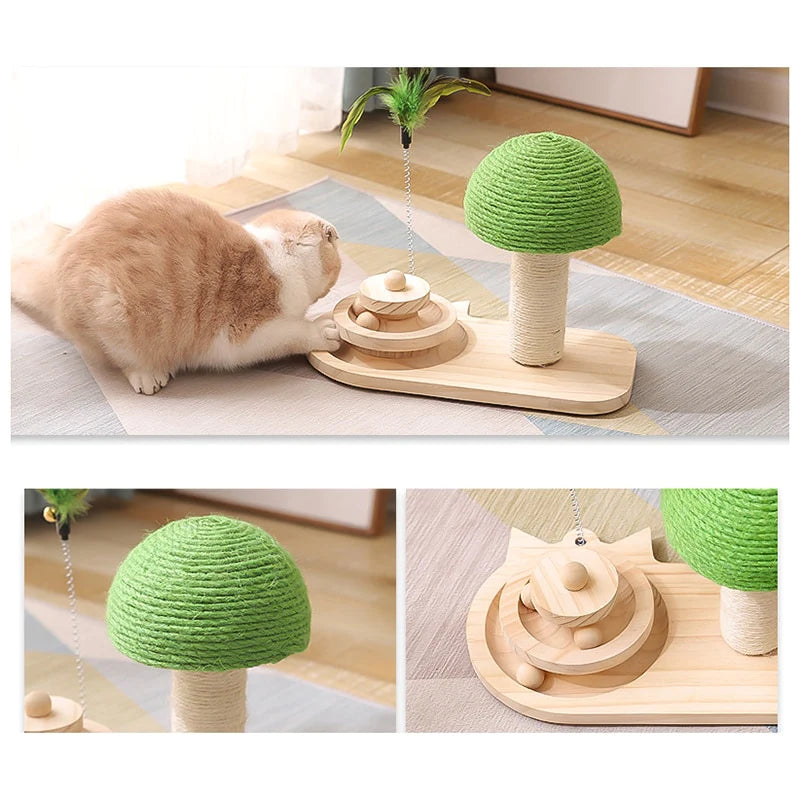 Griffoir pour animaux avec jouet