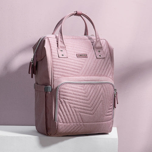 Sac à dos à langer matelassé