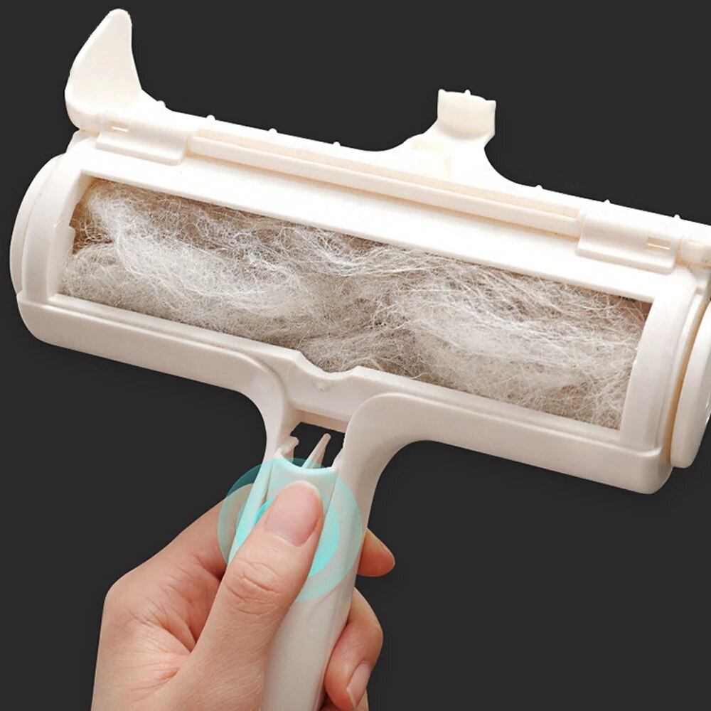 2-Way Remove Animal Hair Roller Chien Chat Hair Remover Brosse Carpet