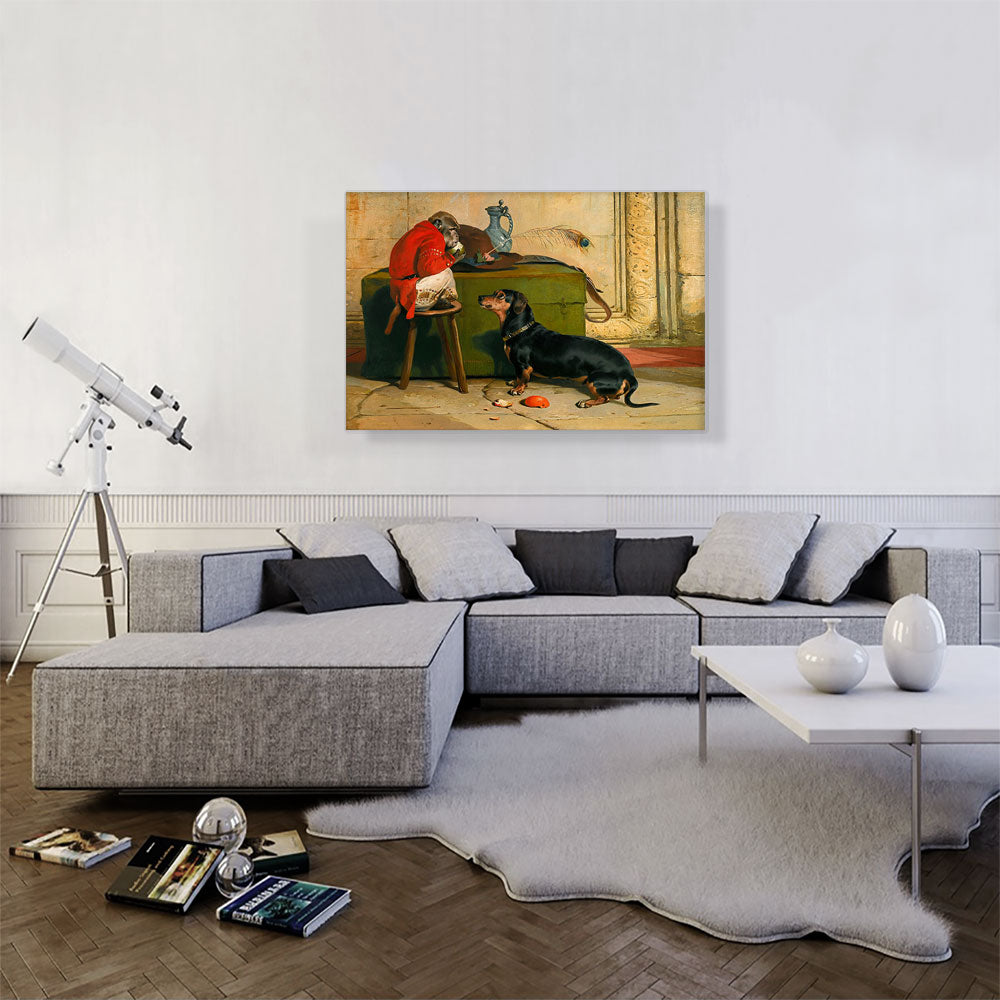 Ziva - Chien Blaireau Art sur Toile