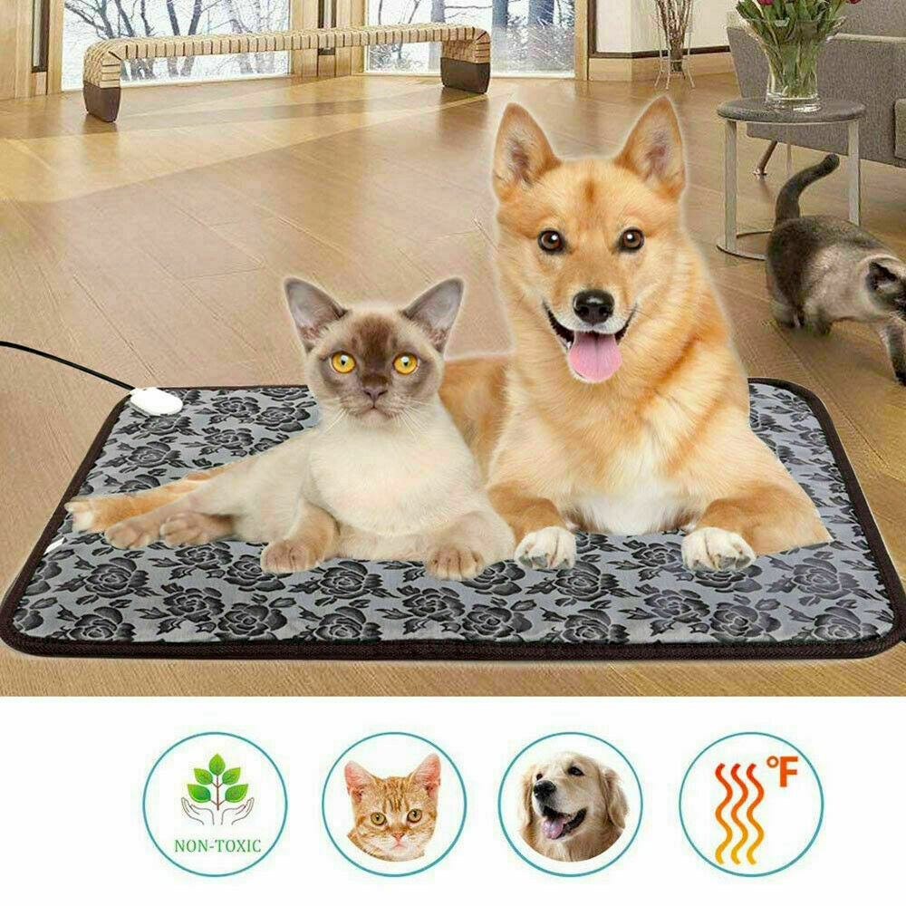 Tapis chauffant étanche pour animaux avec réglage ajustable