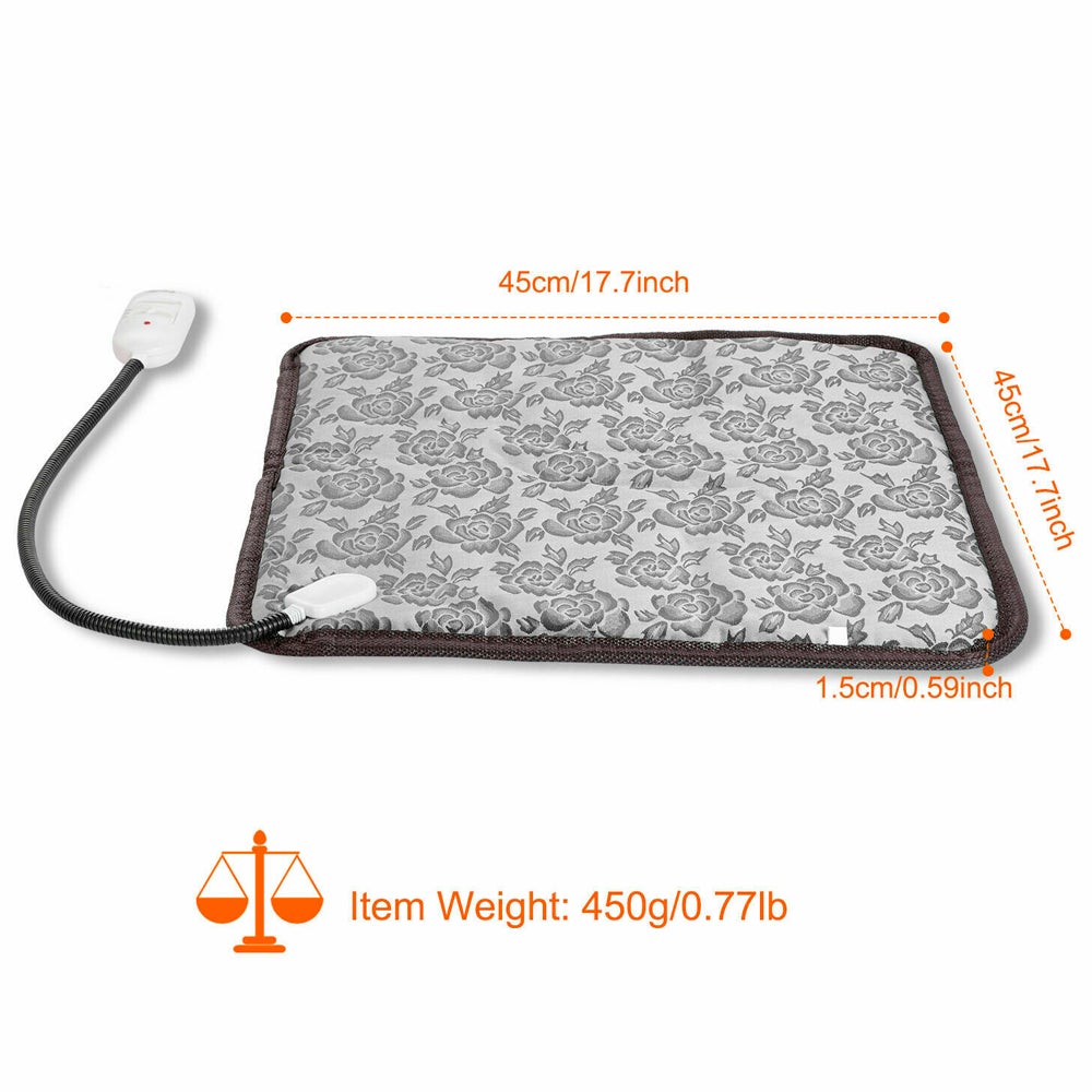 Tapis chauffant étanche pour animaux avec réglage ajustable