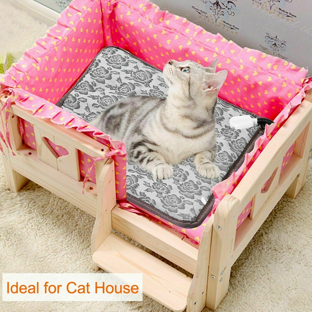 Tapis chauffant étanche pour animaux avec réglage ajustable