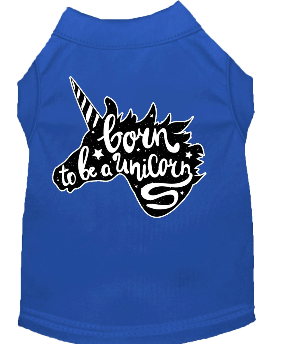 T-shirt Imprimé Chien Né pour Être Une Licorne