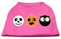 Chemise Imprimée Écran Trio Spook pour Chien, Rose Fluo