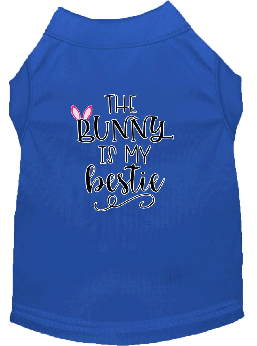 T-shirt Chien 'Bunny est Mon Meilleur Ami' - Bleu