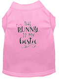 T-shirt Chien 'Bunny est Mon Meilleur Ami' - Rose Clair