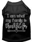 Je suis ce que ma famille remercie - T-shirt pour chien