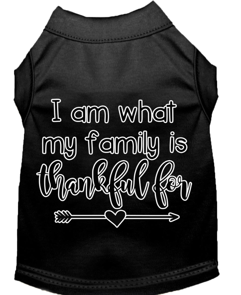 Je suis ce que ma famille remercie - T-shirt pour chien