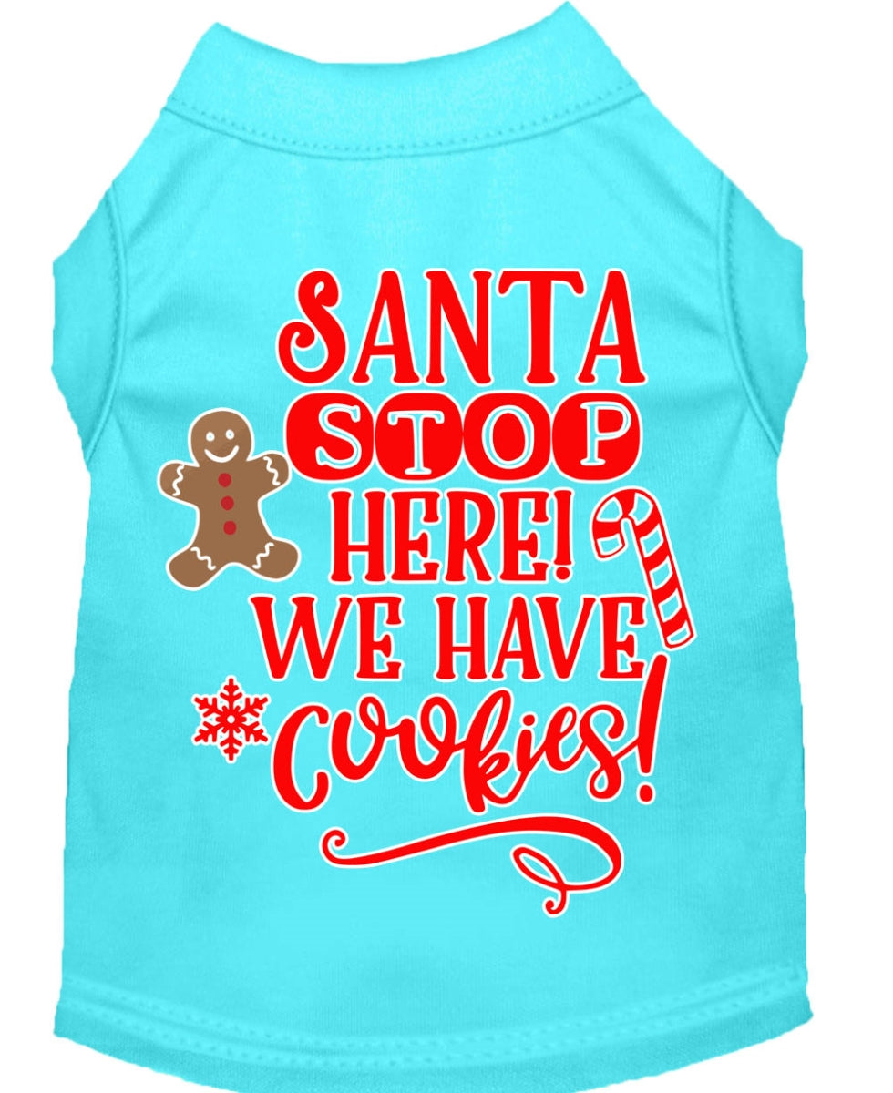 T-shirt Chien 'Santa, We Have Cookies'